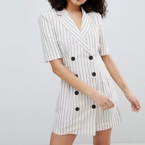 Bershka stripe blazer dress XS